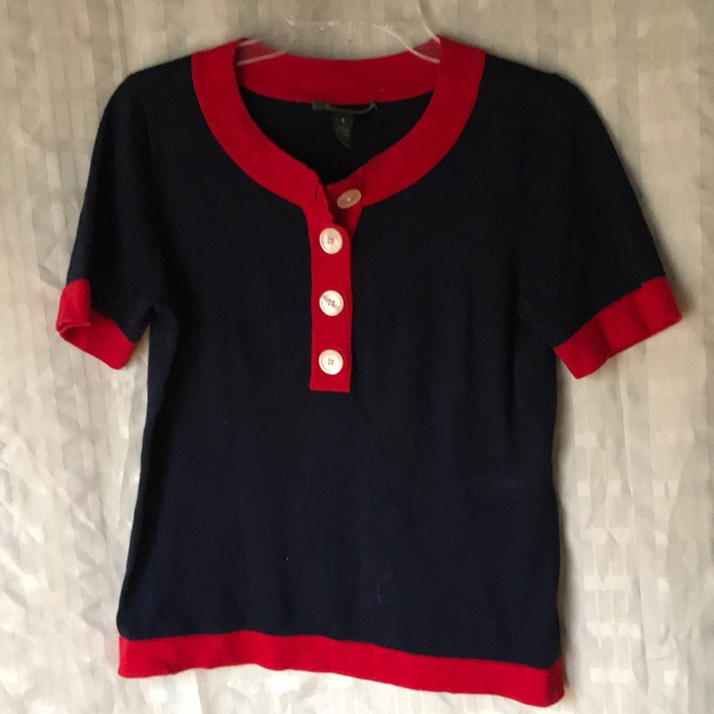 Lauren top blouse tee Sz S
